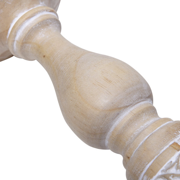 Langley Street Candlelight Lane 3 Piece Wood Tabletop Candlestick Set